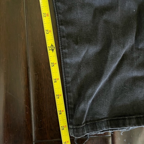 Level 99 Lily Style Black Wash Denim Distressed Skinny Straight jeans Size 25 - Picture 3 of 10